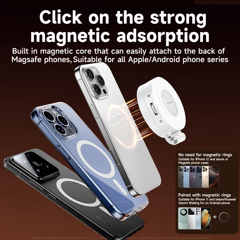 Photography Lighting Product - Magsafe 電話用 LED Selfie フィルライト 調整可能な明るさ