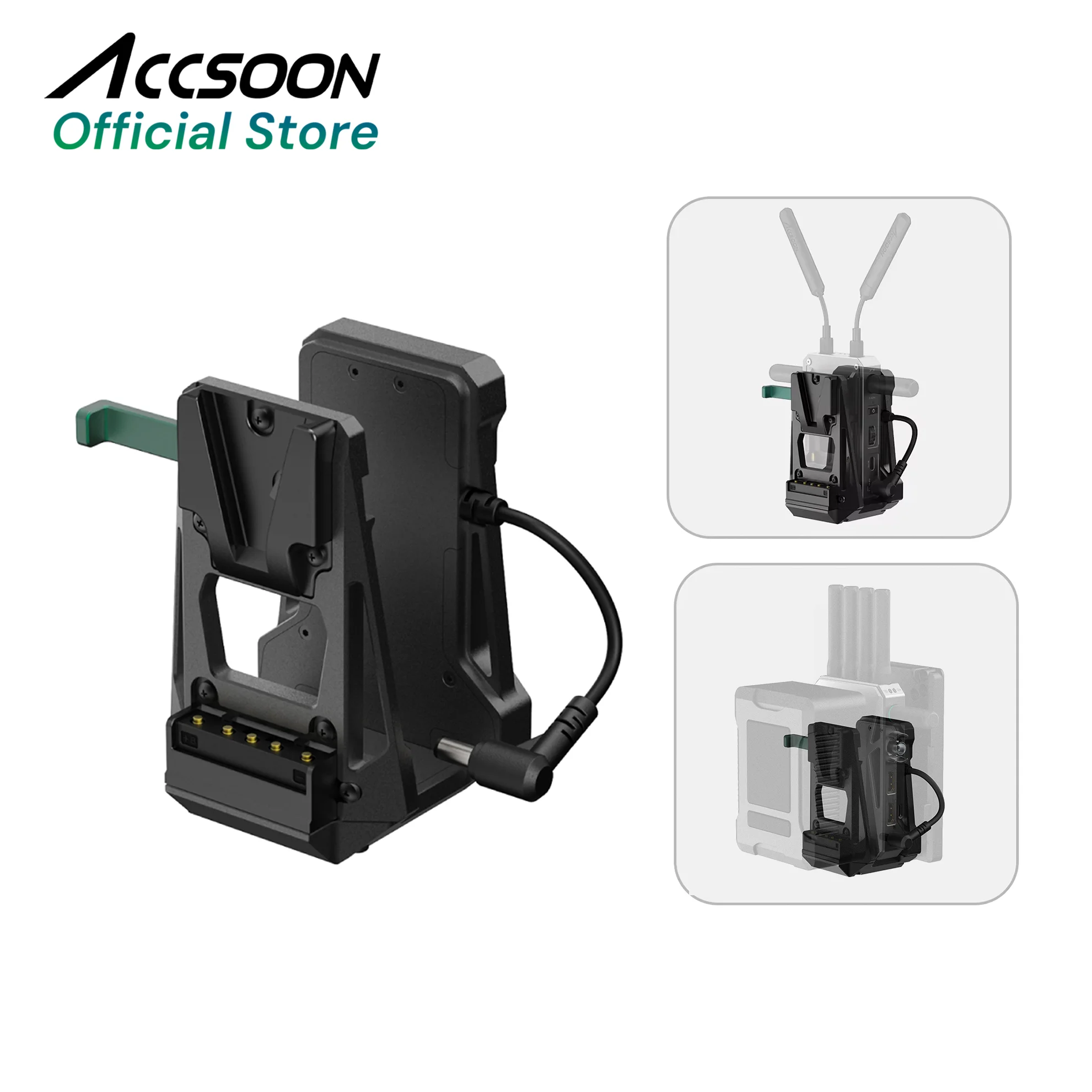 V Mount Battery - Accsoon V-Lock アダプター（V-Lock バッテリー用）から CineView Master