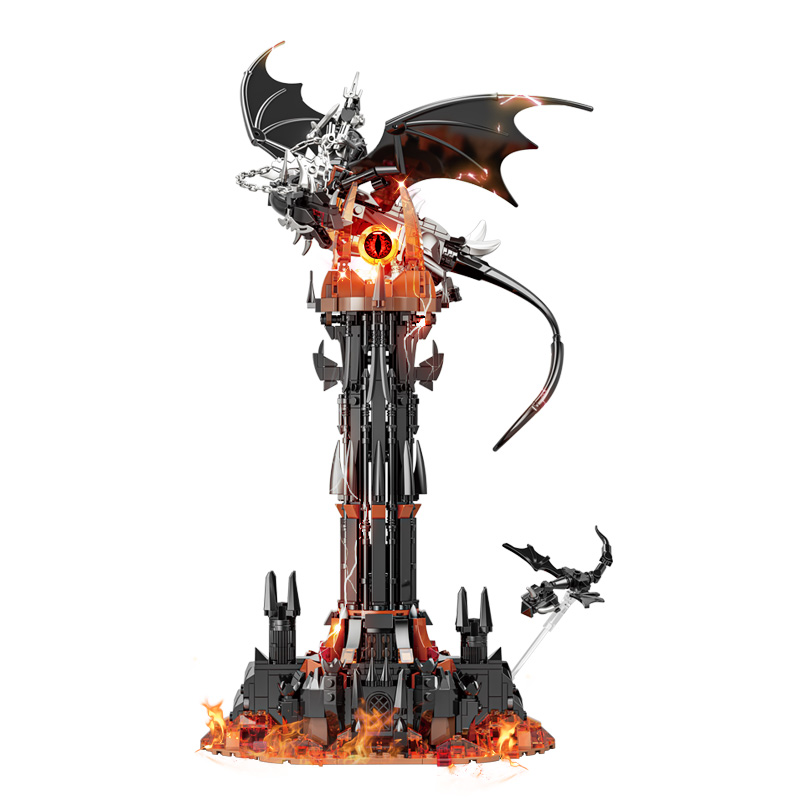 Led Ring Light 18 - MOC ロード・オブ・ザ・リング 映画 フェルビースト 魔法の塔 LEDライト付き
