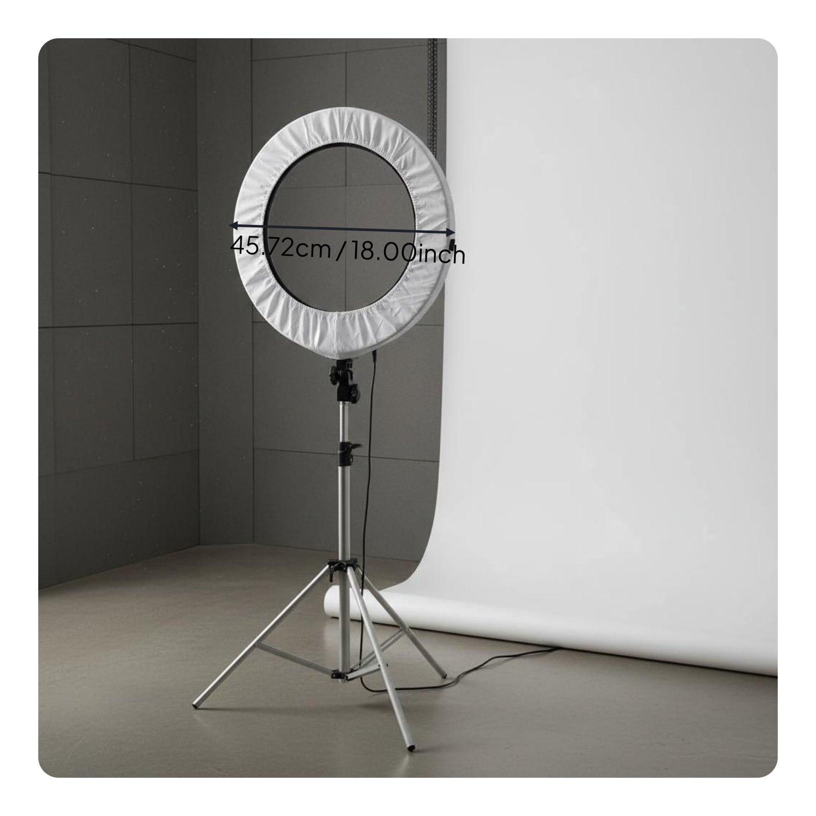 フォトライトカバー 軽量ナイロン柔軟剤ランプシェードカバー  - Led Ring Light 18 のレビューと価格