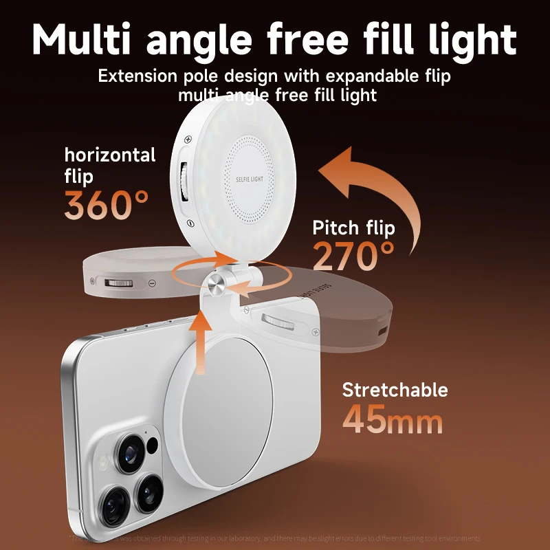 Magsafe 電話用 LED Selfie フィルライト  - Photography Lighting Product のレビューと価格