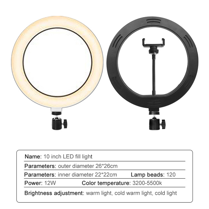 Youtube撮影vlog selfie円形リングライトle - Photography Lighting Tent のレビューと価格
