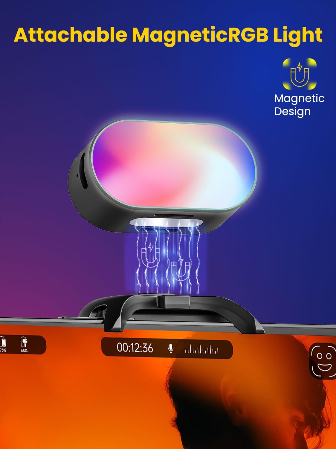 AOCHUAN ミニ RGB 磁気補助光 3 ストップ輝度  - Photography Lighting Product のレビューと価格