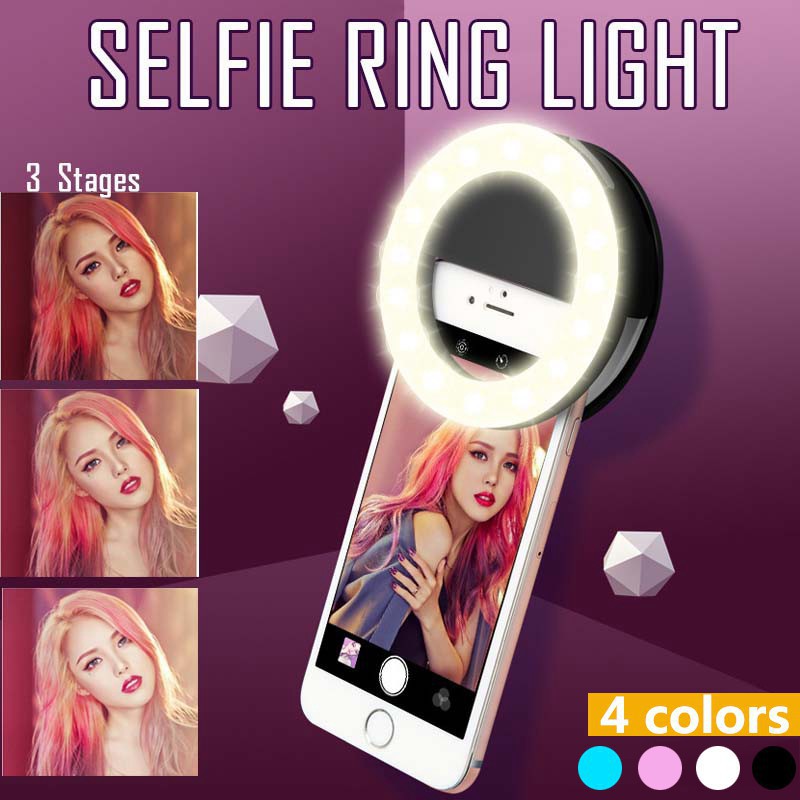 LEDセルフィーリングライト,3レベル調整モード,USB充電 - Photography Lighting Tent のレビューと価格
