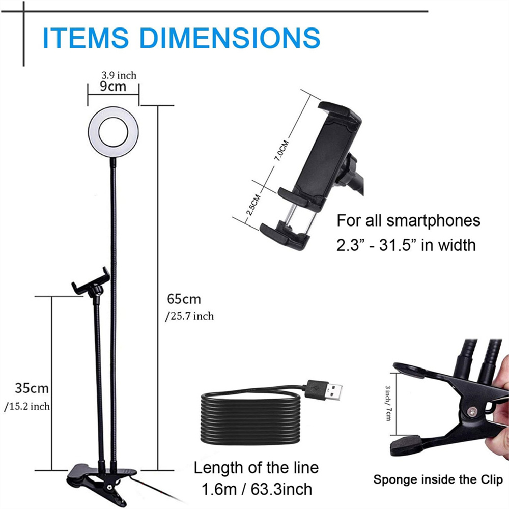 汎用性の高い、柔軟に調整可能なスマートフォンホルダー。自撮り - Photography Lighting Tent のレビューと価格