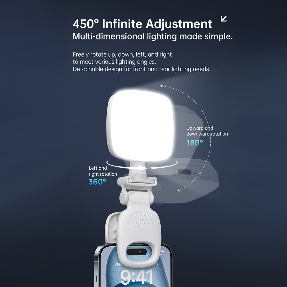 ポータブルLEDセルフィーライトカメラミニフィルライト充電式 - Photography Lighting Product のレビューと価格