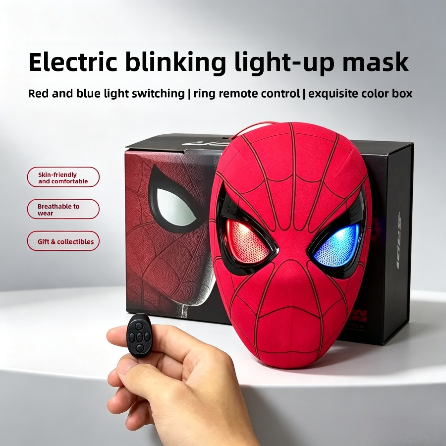 フルフェイスコスプレマスク 電動まばたき機能付きリング リモ - Led Ring Light 18 のレビューと価格