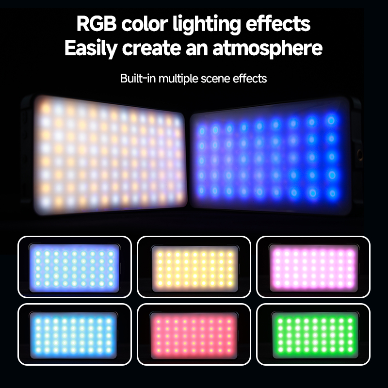 RGB LEDビデオライト、ストレートポケット撮影用照明クリ - Photography Lighting Product のレビューと価格