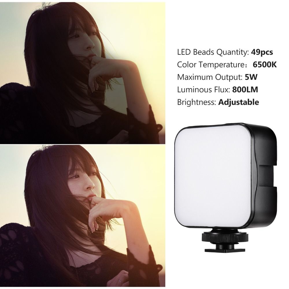 スマートフォン用、5W LEDビデオライト、調光機能付き、デ - Photography Lighting Brand のレビューと価格