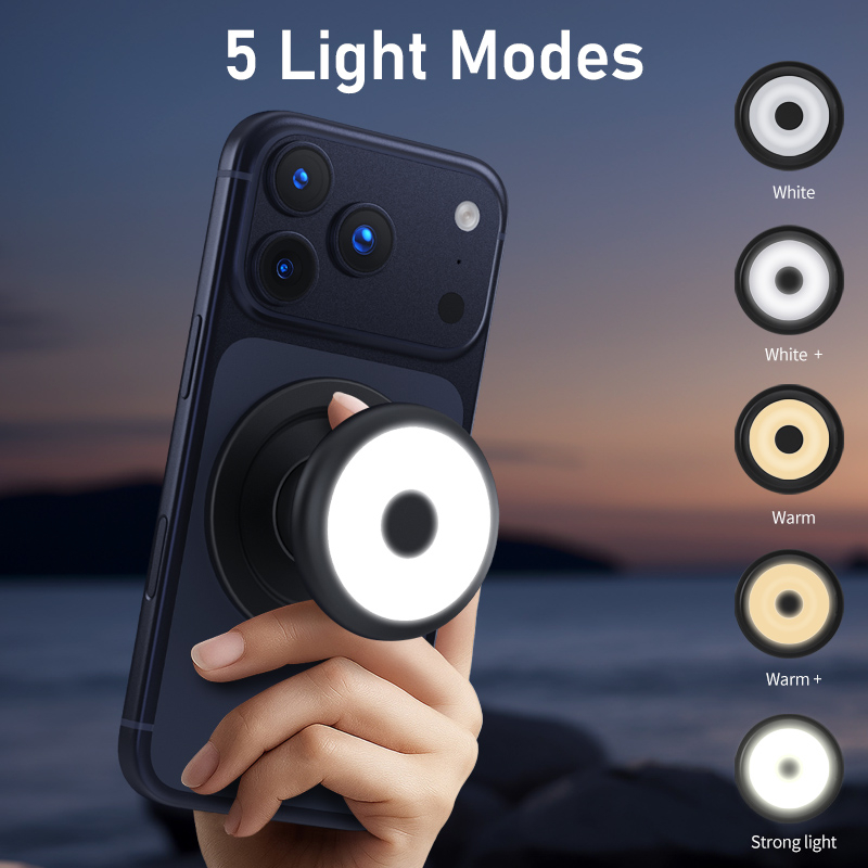 マグネット式スマホ三脚スタンドリングライト、自撮りミラー、ポ - Photography Lighting Brand のレビューと価格