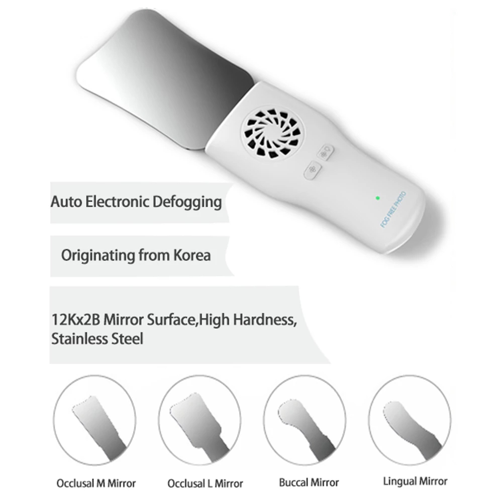 歯科防曇ミラーセット矯正リフレクター LED ライト付き曇り - Photography Lighting Product のレビューと価格