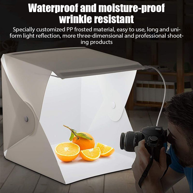 折りたたみ式ライトボックス ポータブル写真撮影用LEDフォト - Photography Lighting Tent のレビューと価格