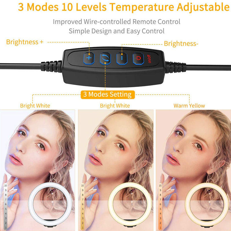 ビデオライト 16/26/33cm セルフィーリングLEDラ - Photography Lighting Tent のレビューと価格
