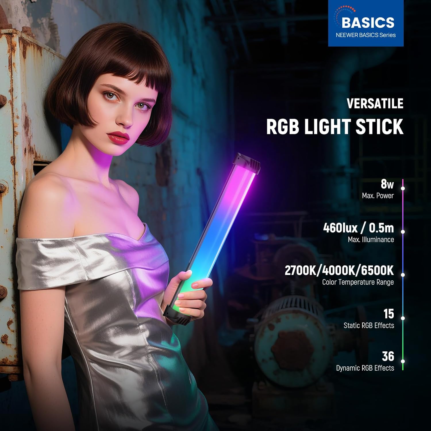 NEEWER ベーシック 12インチ 磁気RGBライトワンド - Photography Lighting System のレビューと価格