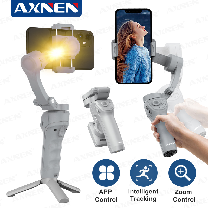 スマートフォン用ハンドヘルド3軸ジンバルスタビライザー、iP - Photography Lighting System のレビューと価格