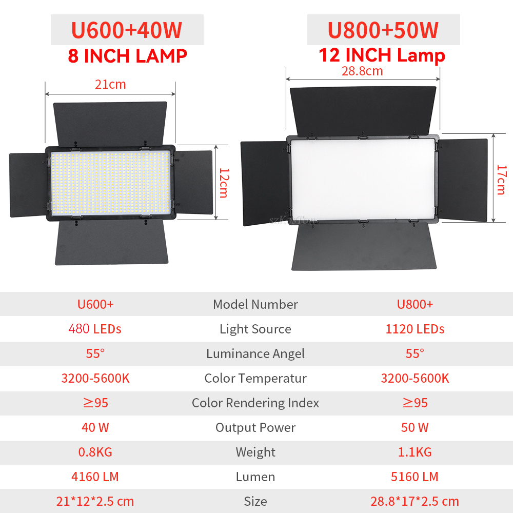 U800 u600 LEDフォトスタジオキット,写真パネル, - Photography Lighting Uk のレビューと価格